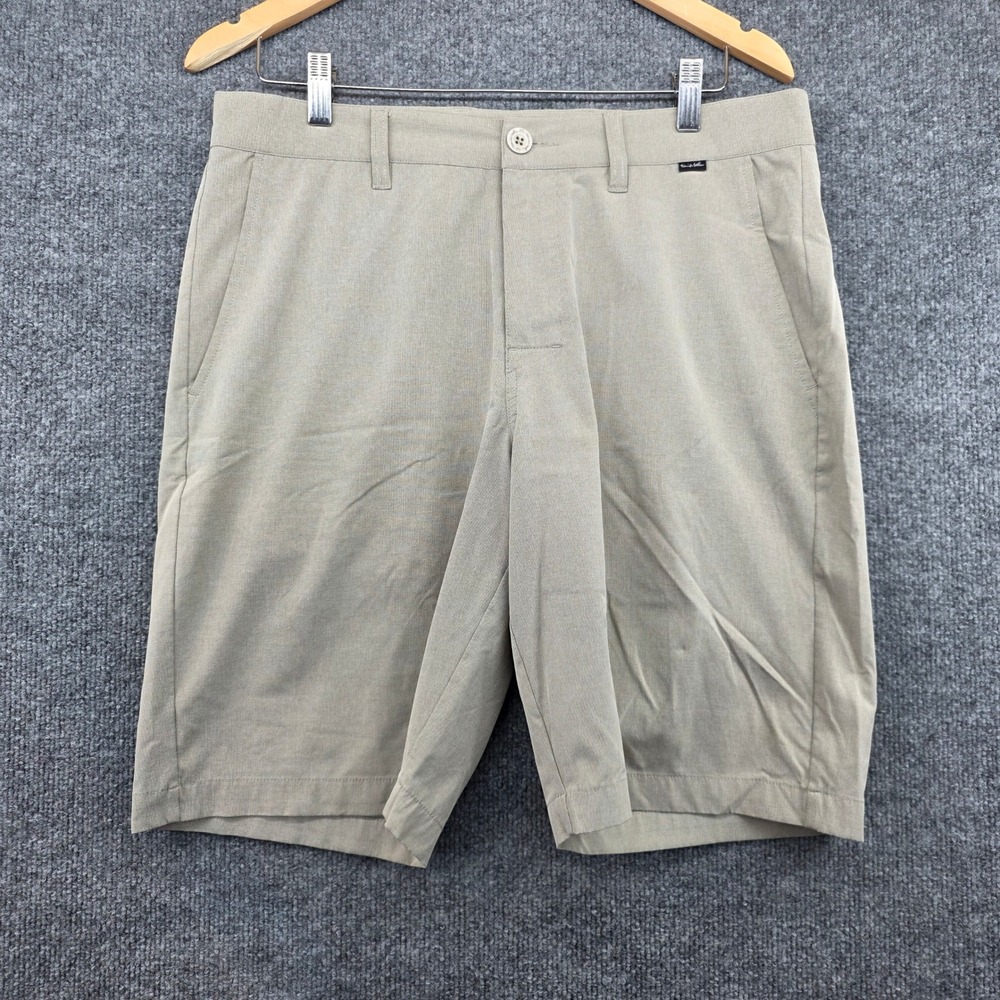 Travis Mathew Mens Khaki Tan Golf Shorts Size 32‎ Stretch Performance